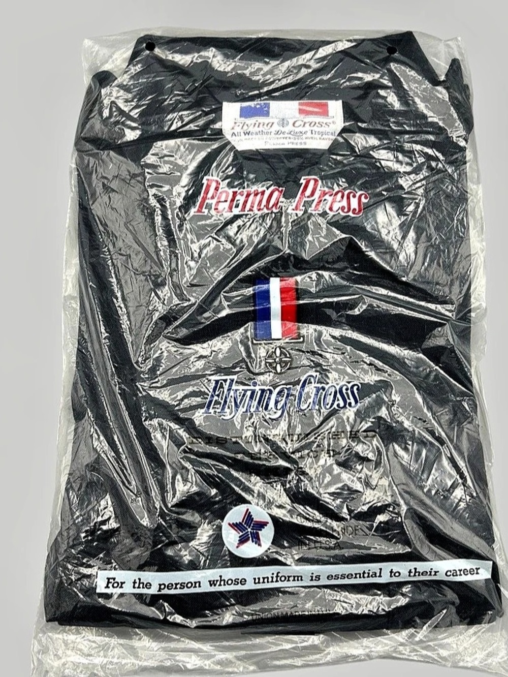Flying Cross Perma Press Men's Short Sleeve Work Shirt Large NWT Police Uniform